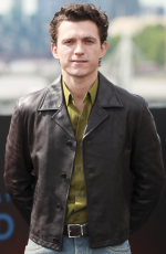 Tom Holland The Odyssey Brown leather Jacket